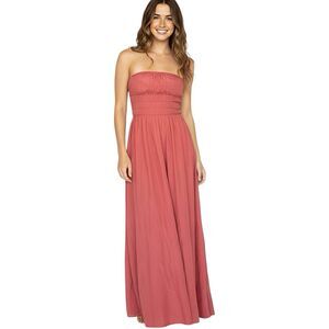 PEONY Women’s Dress Sz XS Maxi Strapless Maxi Travel Beach Resort Vacation Boho